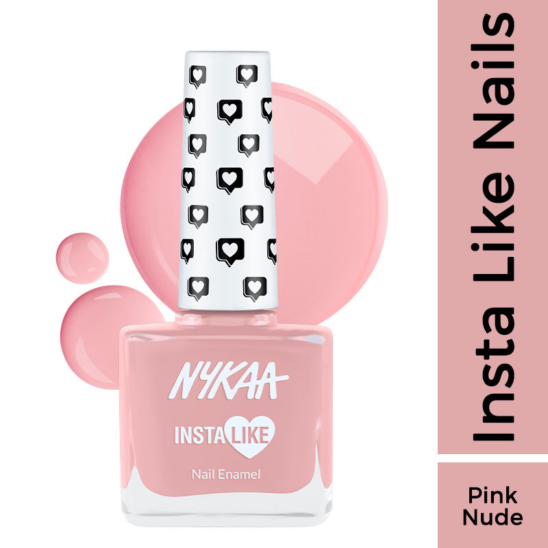 Nykaa InstaLike Long Lasting Nail Enamel - Parisian Pink 348