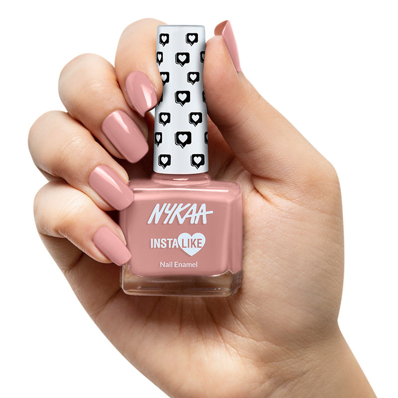 Nykaa InstaLike Long Lasting Nail Enamel - Parisian Pink 348