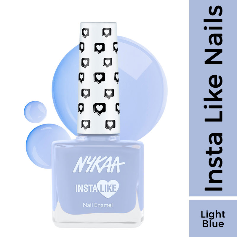 Nykaa InstaLike Long Lasting Nail Enamel - Blue Boomerang 359