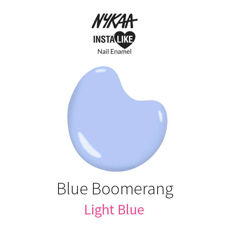 Nykaa InstaLike Long Lasting Nail Enamel - Blue Boomerang 359