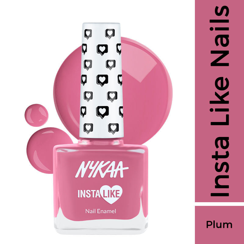 Nykaa InstaLike Long Lasting Nail Enamel - Pink Portrait 360