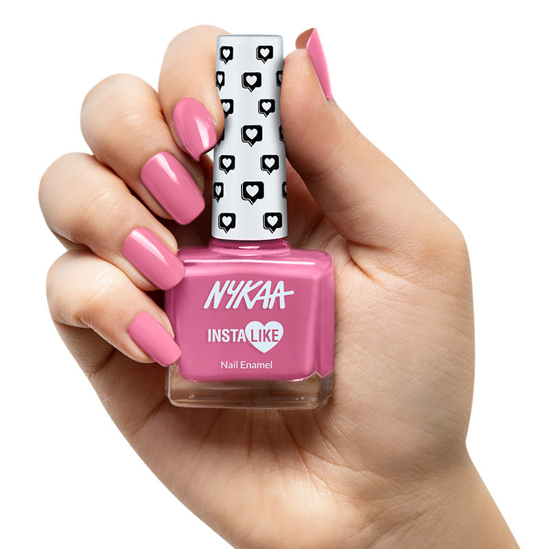 Nykaa InstaLike Long Lasting Nail Enamel - Pink Portrait 360