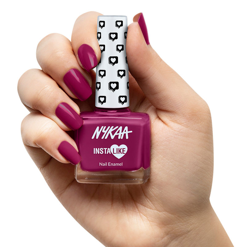 Nykaa InstaLike Long Lasting Nail Enamel - Magenta Meme 364