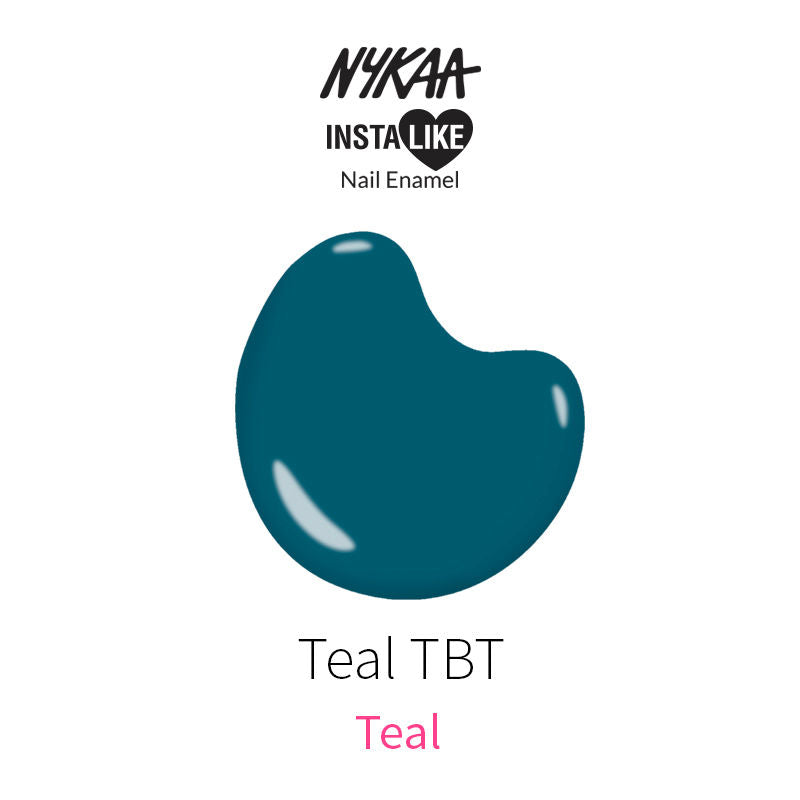 Nykaa InstaLike Long Lasting Nail Enamel - Teal TBT 369