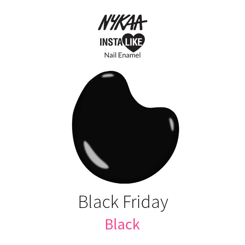 Nykaa InstaLike Long Lasting Nail Enamel - Black Friday 371