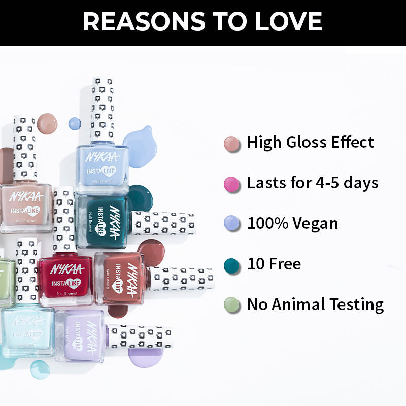 Nykaa InstaLike Long Lasting Nail Enamel - Top Creator 372