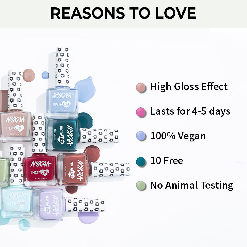 Nykaa InstaLike Long Lasting Nail Enamel - Base BFF 373