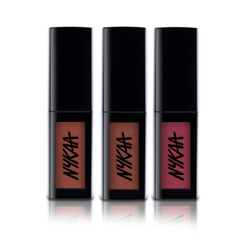 Nykaa Cosmetics Matte To Last Liquid Lipsticks - Pack Of 3