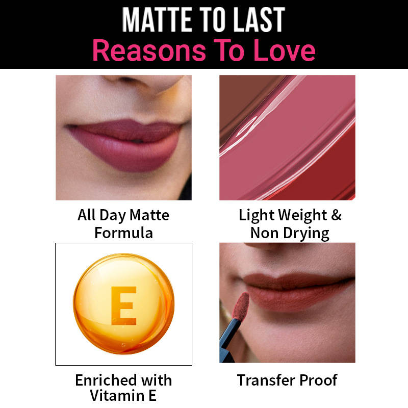 Nykaa Cosmetics Matte To Last Liquid Lipsticks - Pack Of 3