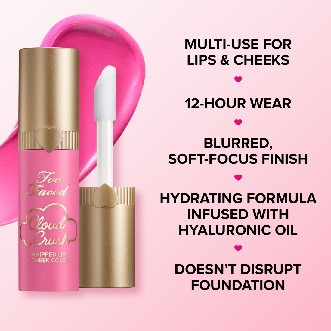 Too Faced Cloud Crushed Whipped Nude Lip & Cheek Color - Headliner (4.3g)
