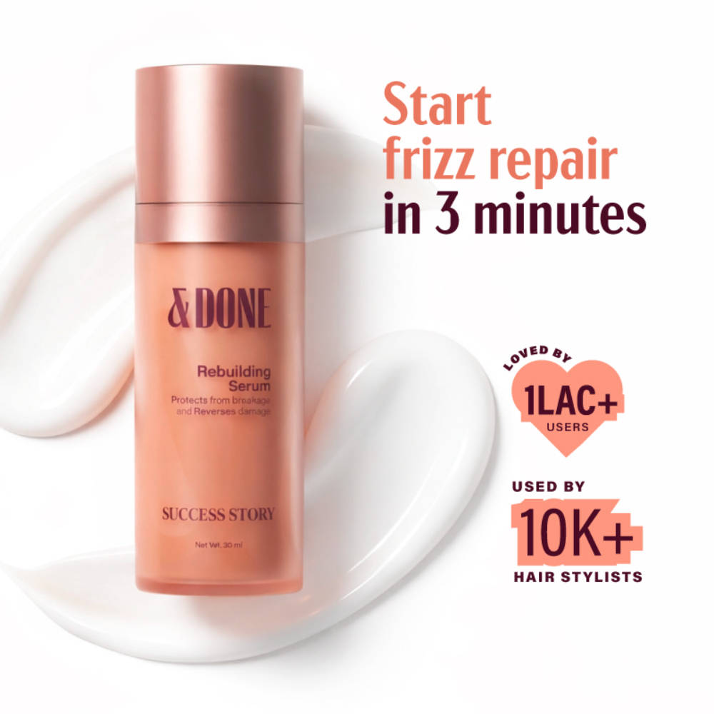&Done Anti-Frizz Rebuilding Serum with Biotech Bond Repair++