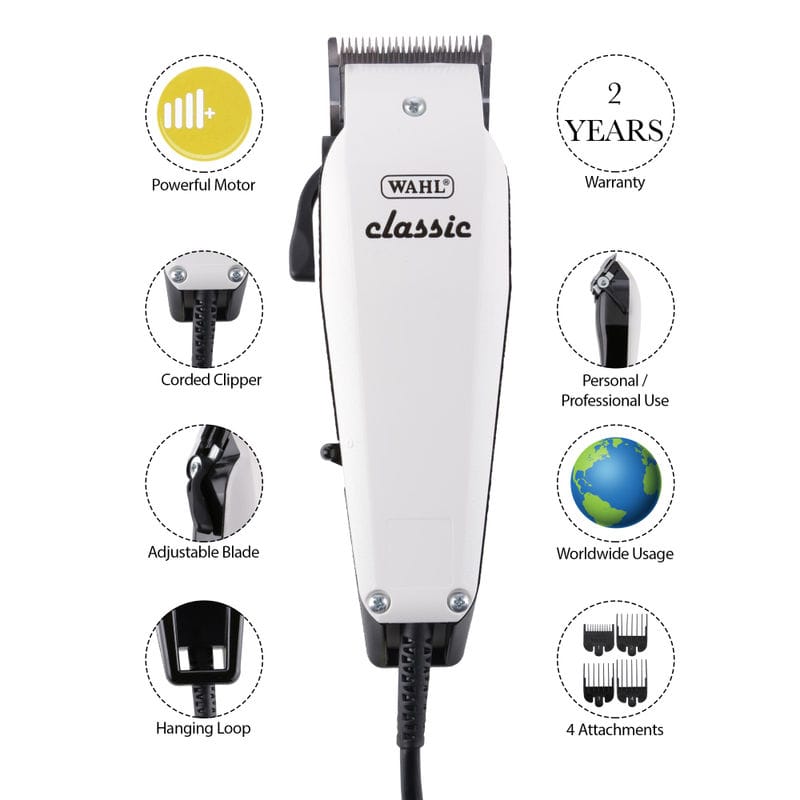 Wahl - Classic Clipper For Men - White (08747-024)