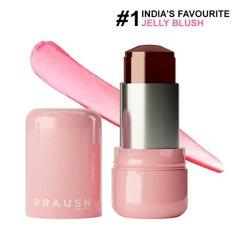 Praush Beauty Juicy Jelly Tint & Blush For Lips & Cheeks- Raspberry Mood (5g)
