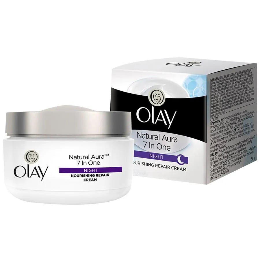Olay Natural Aura 7 In One Night Repair Cream 50g