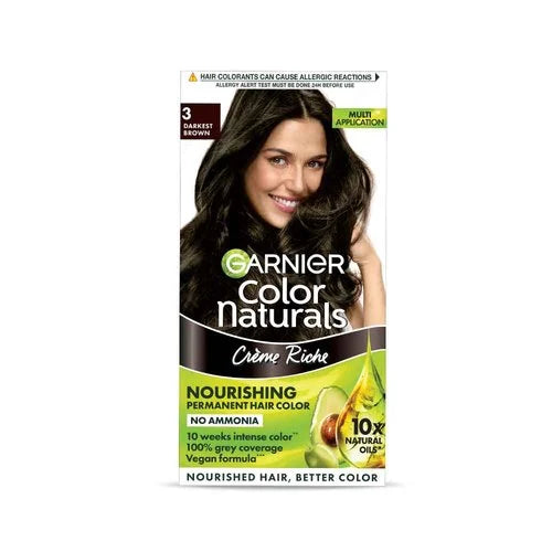 Garnier - Color Naturals Creme Riche 3 Darkest Brown