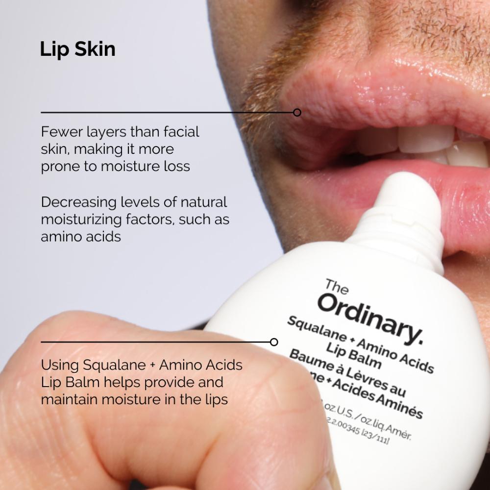 The Ordinary Squalane + Amino Acids Lip Balm (15ml)