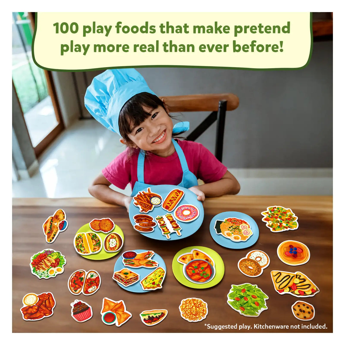Skillmatics 100 Most Real Play Foods | Play Food for Realistic Pretend Play (ages 3+)