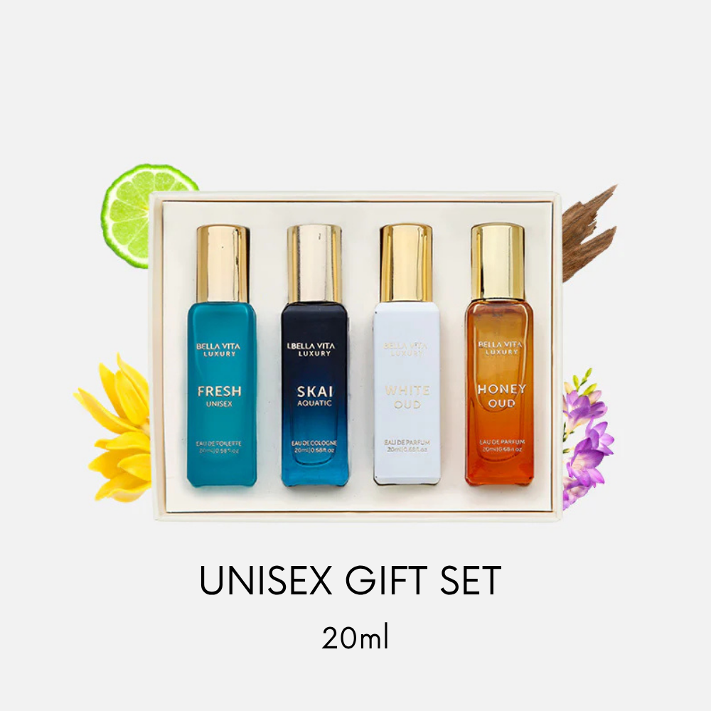 Fabb6 🎁 Bella Vita Luxury Perfume Unisex Gift Set 4 x 20ml
