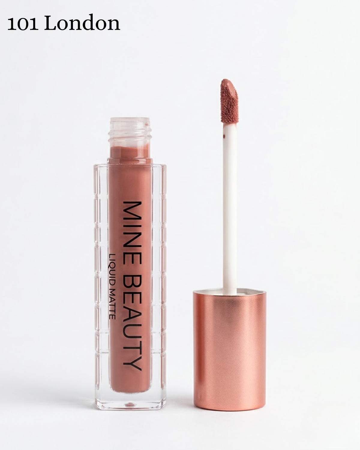 Mine Beauty Velvet Matte Liquid Lipstick One - Swipe,Full Coverage Color,Long Lasting 3.5g 101 London