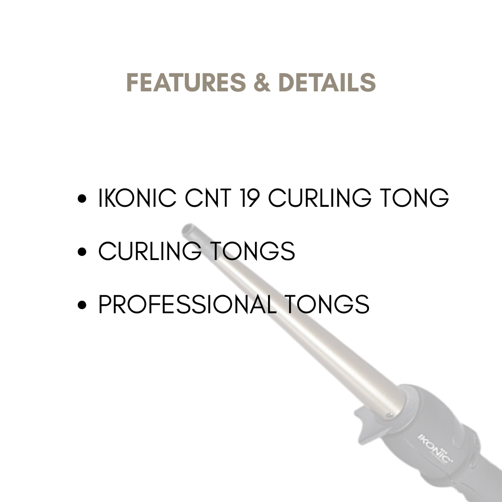 Ikonic Conical Tong - Cnt 25 Black