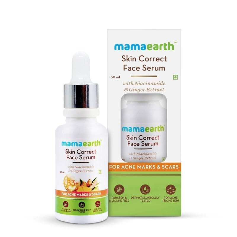 Mamaearth Skin Correct Face Serum For Acne Marks & Scars (30mL)