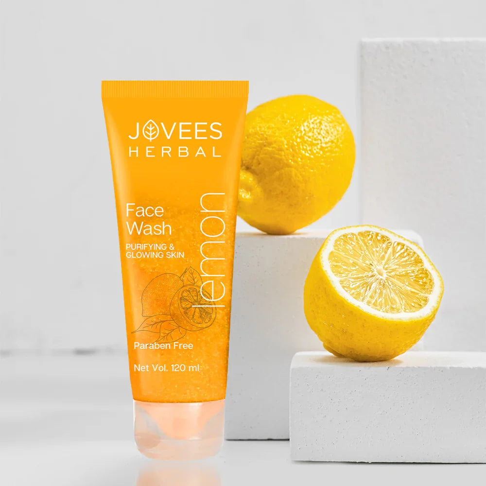 JOVEES HERBAL Jovees Lemon Face Wash With Lemon, Orange Peel & Kakadu Plum Extract 120ml