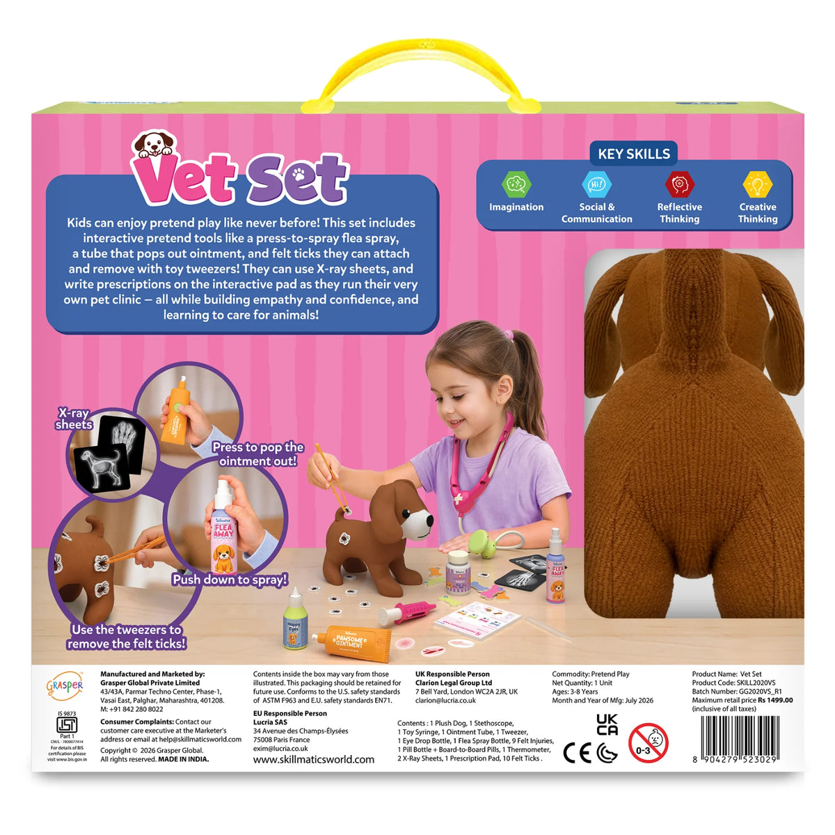 Skillmatics Vet Set | 30+ Piece Interactive Pretend Play Kit (ages 3-8)