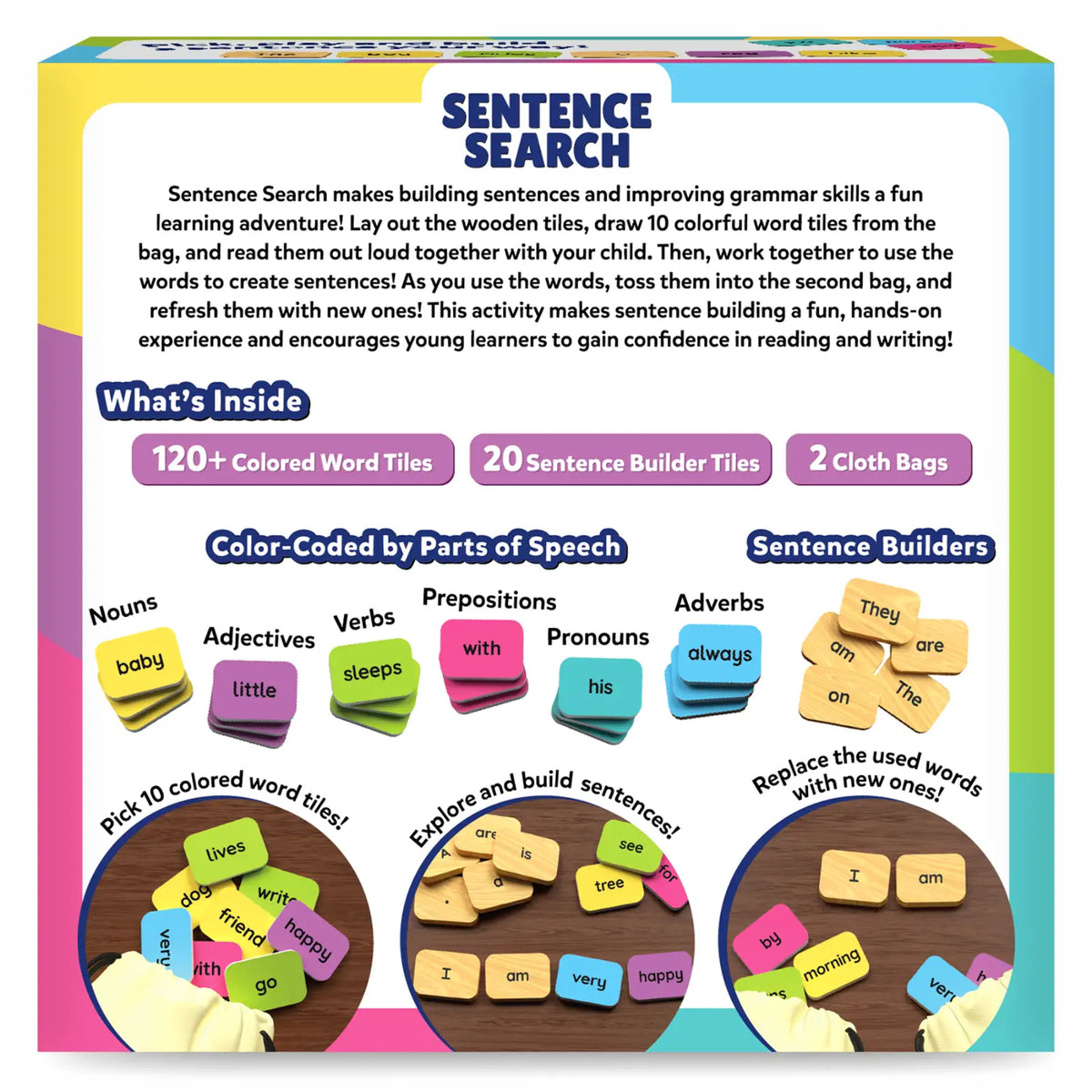 Skillmatics Sentence Search | Sentence Building Activity (ages 5-8)