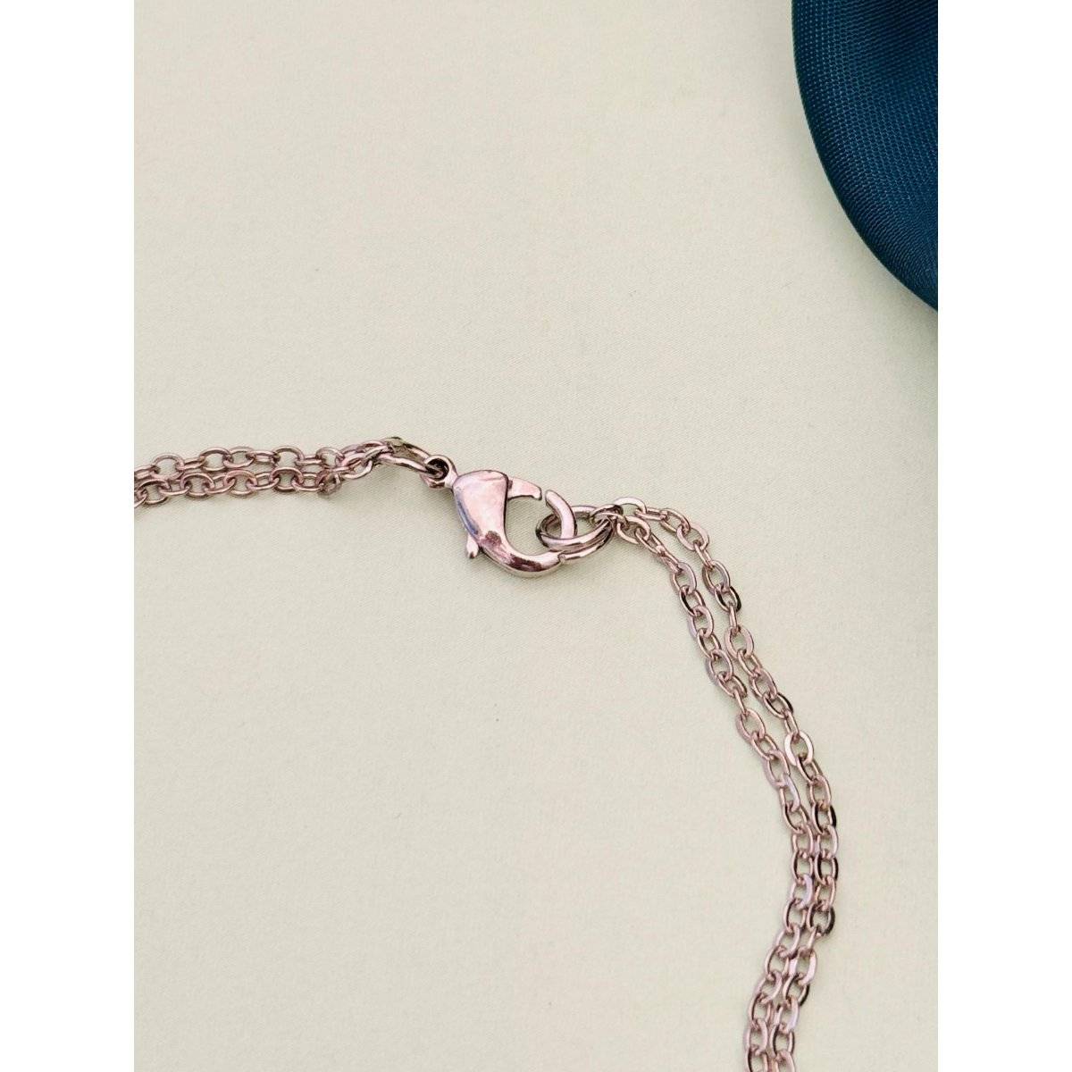 Abdesigns Silver Plated Floral Anklet - Multi-Color