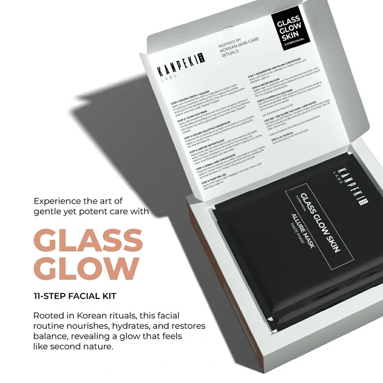 Kanpeki - Glass Glow Skin 11 Steps Facial (Brightening Hydrating Nourishing)