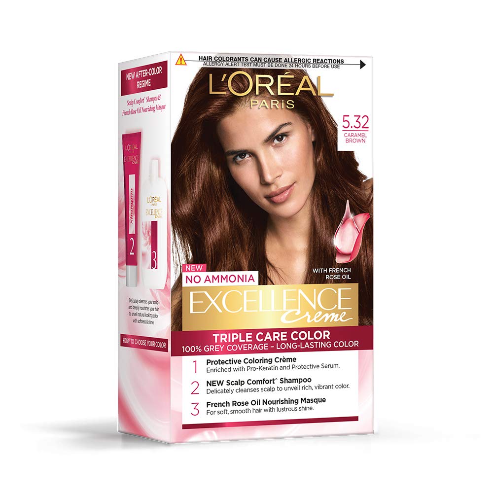 LOREAL PARIS CASTING HAIR COLOR Loreal Paris Excellence Creme Triple Care Color 5.32 Caramel Brown 100G+72ml