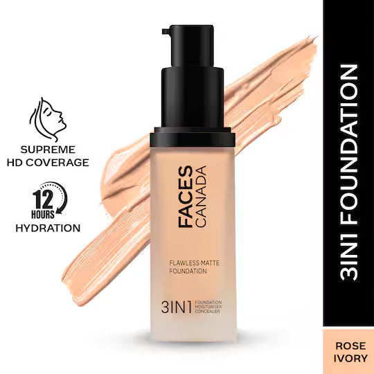 Faces - Canada Flawless Matte Foundation HR Hydration+SPF 18 (30 ml)