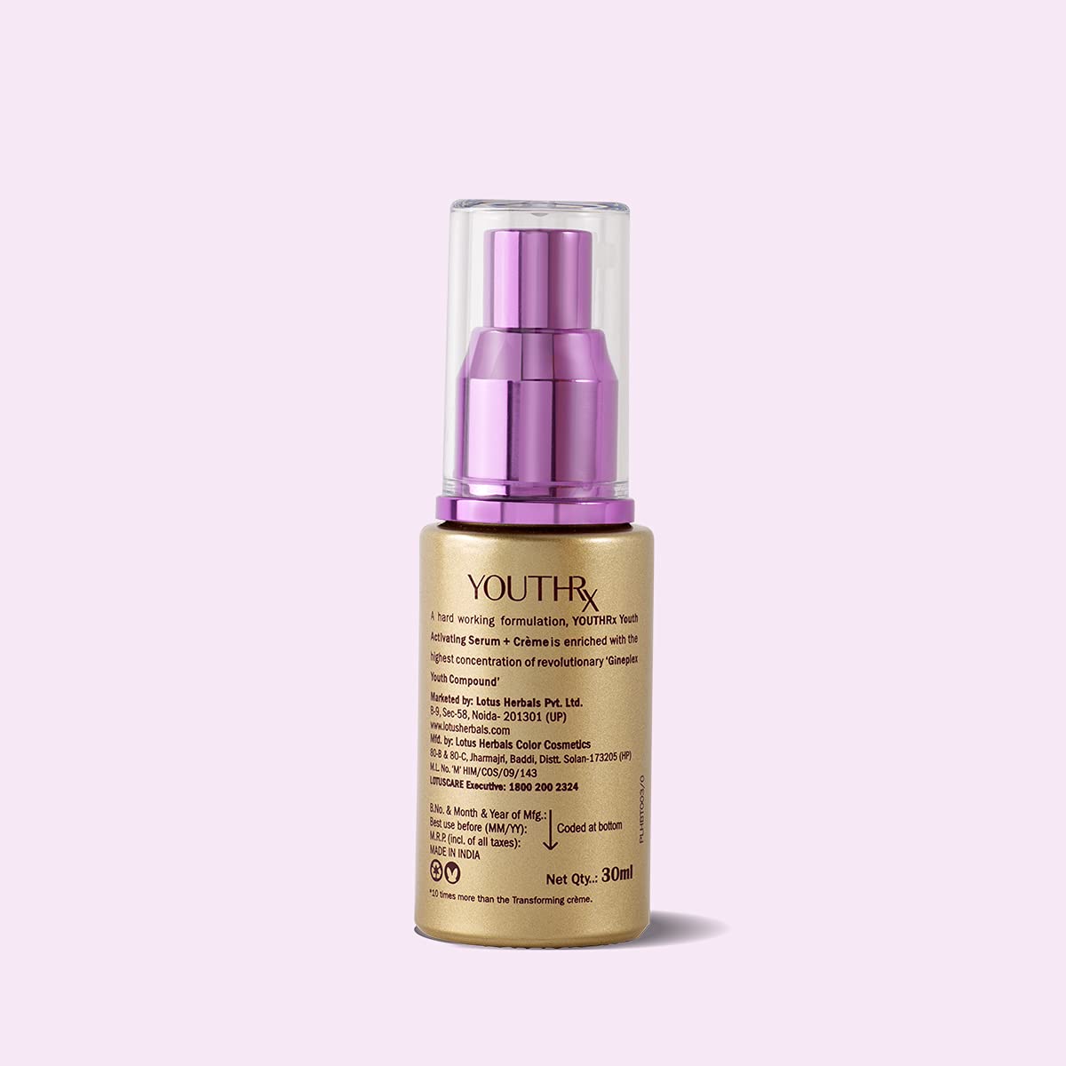 LOTUS HERBALS Lotus Herbal Gineplex Youth Activating Serum + Cream 30ml