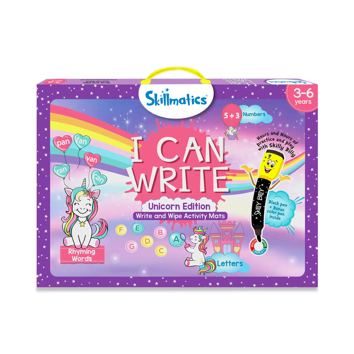 Skillmatics I Can Write Unicorn Edition | Reusable Activity Mats (ages 3-6)