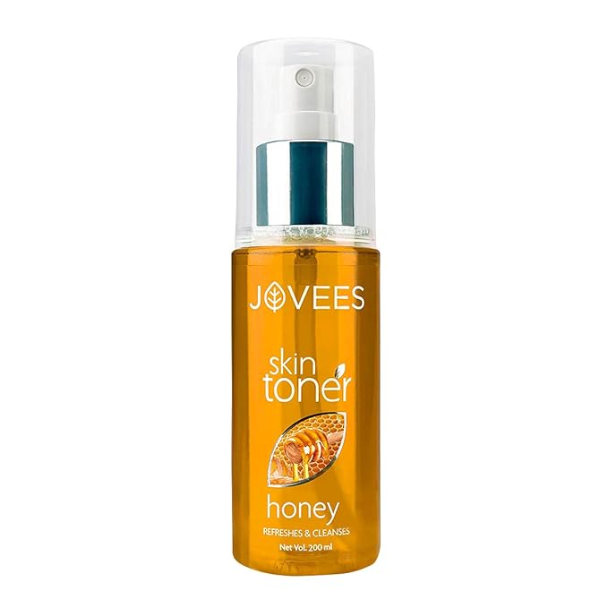 JOVEES Herbal Honey Toner for Hydrate and Glowing skin | Pore Tightening & Brightening Toner | Face Mist For Normal to Dry Skin | Paraben, Alcohol And Chemical