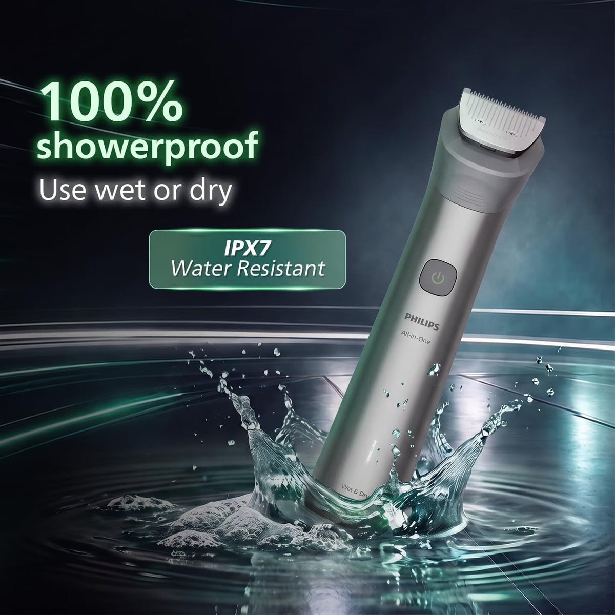 Philips India's No.1 Men's Trimmer* | Effortless styling | BeardSense Technology | All-in-One Grooming 11 in 1 Trimmer Kit- Face, Head, Body | IPX7 Waterproof M