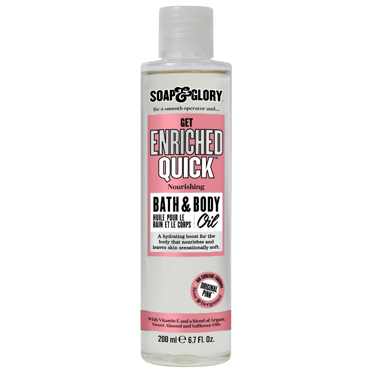 Soap & Glory Get Enriched Quick Nourishing Bath & Body Oil 200ml
