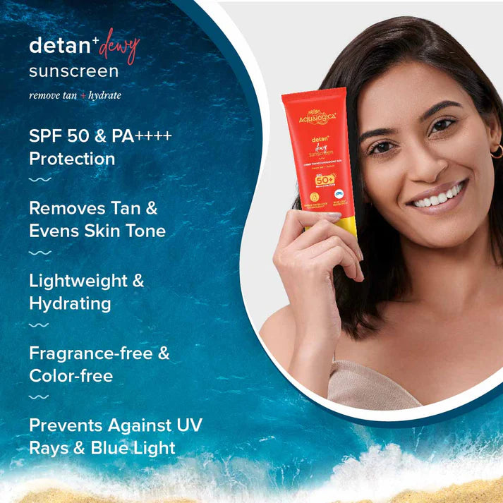 Aqualogica - Detan+ Dewy Sunscreen (80g)