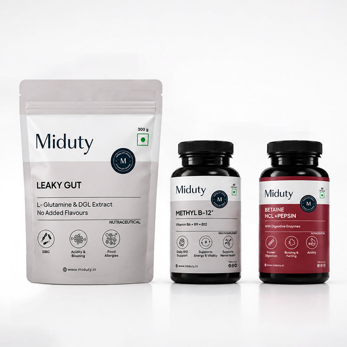 Miduty Acidity Supplement Bundle