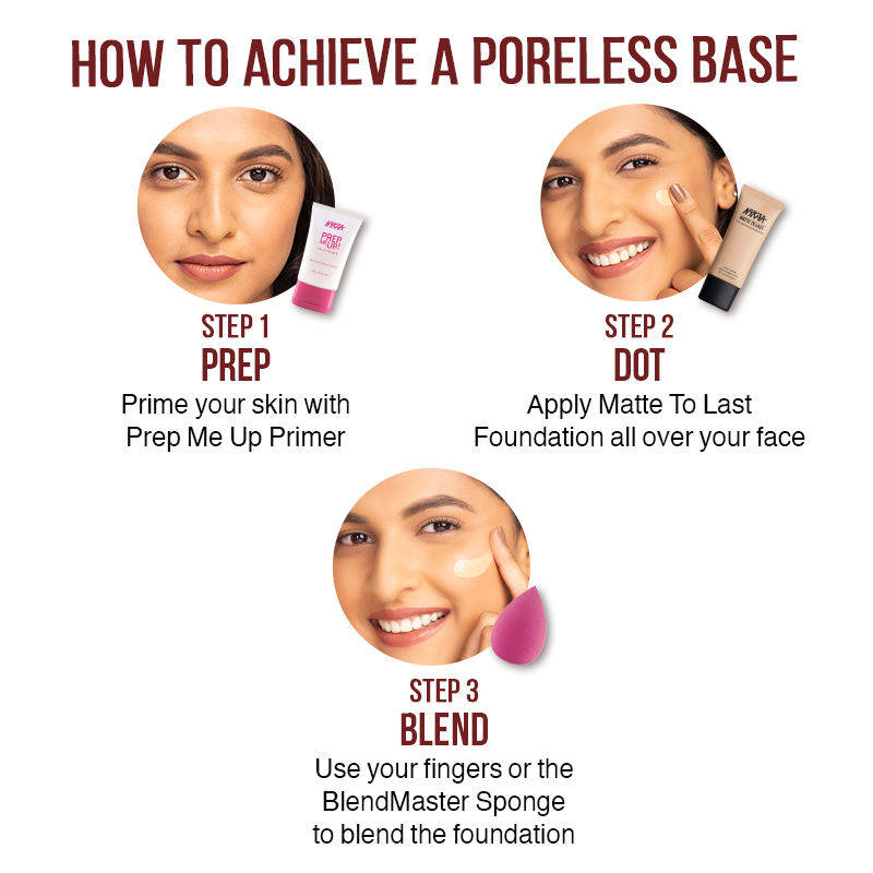 Nykaa Cosmetics Matte to Last Pore Minimizing Foundation