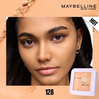 Maybelline New York - Super Stay Flex Powder Foundation Compact-30H Full Cover-for Oily Skin (9g)
