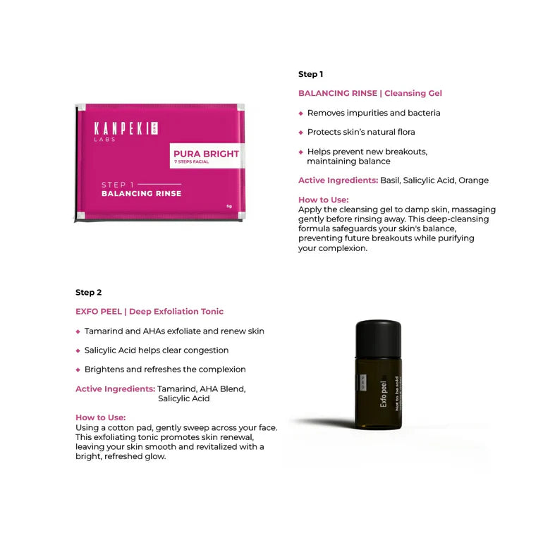 Kanpeki - Pura Bright 7 Steps Facial Kit