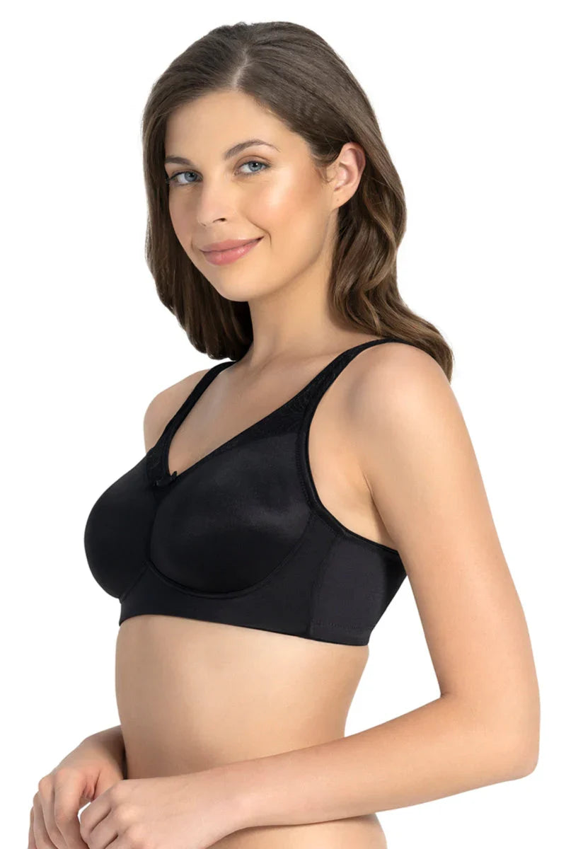 Amante Solid Padded Non-Wired Full Coverage T-Shirt Bra WHITE / 34C
