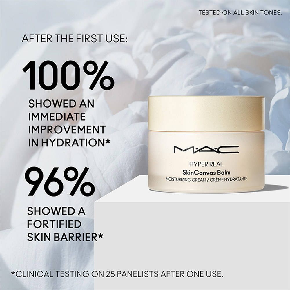M.A.C Hyper Real Skincanvas Balm Moisturizer With Niacinamide, Hyaluronic Acid & Ceramide