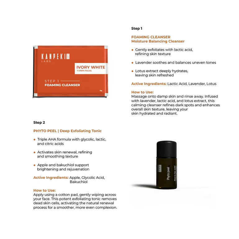 Kanpeki - Ivory White 7 Steps Facial Kit
