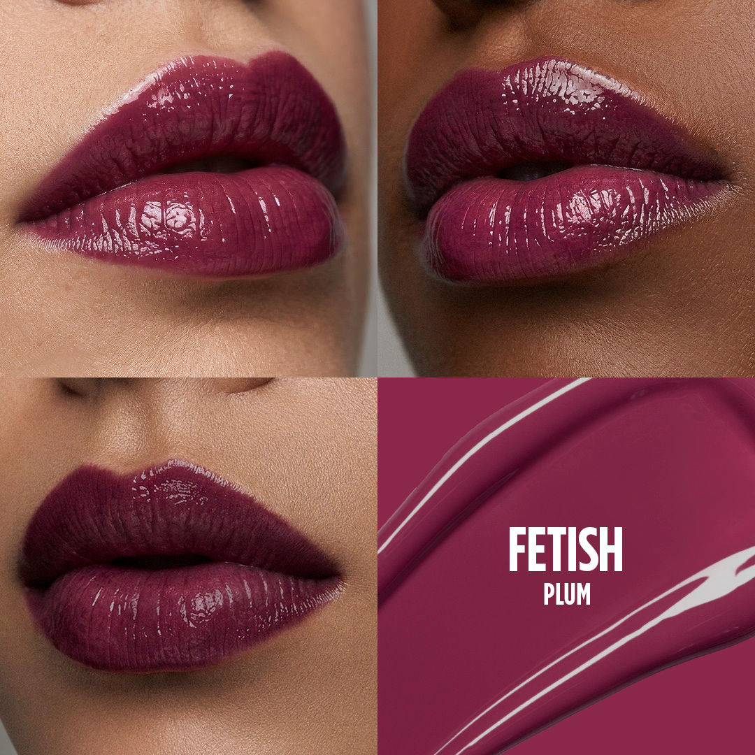Nykaa Lip Grip No-Transfer Gloss Intense Shine Vinyl Liquid Lipstick - Fetish (2ml)