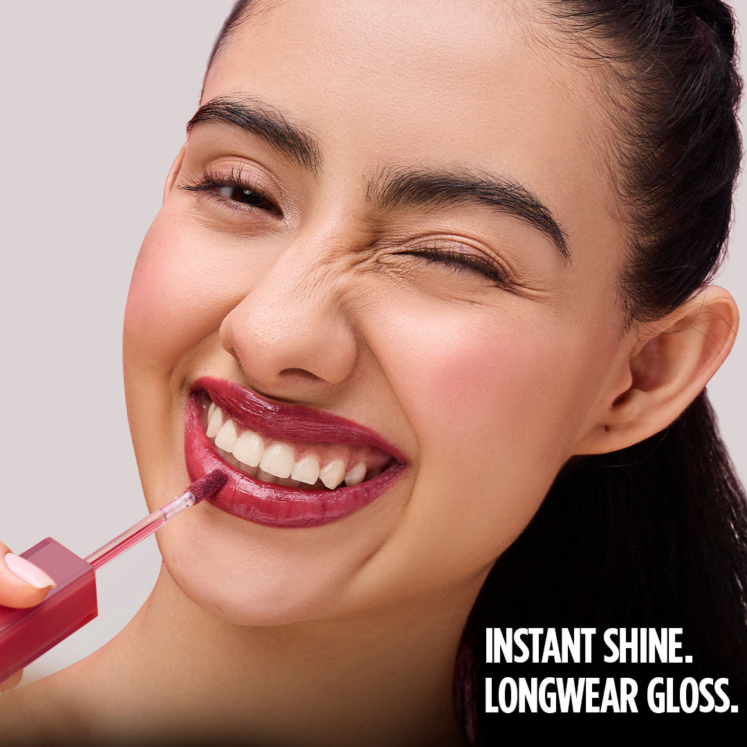 Nykaa Lip Grip No-Transfer Gloss Intense Shine Vinyl Liquid Lipstick - Grip (2ml)