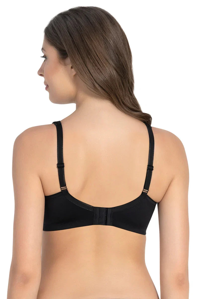 Amante Solid Padded Non-Wired Full Coverage T-Shirt Bra WHITE / 34C