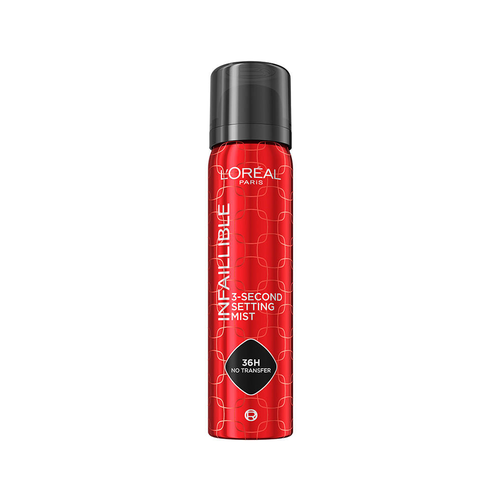 L'Oreal Paris Infallible 3-Second Setting Spray, 36hr Long Lasting Makeup (75ml)