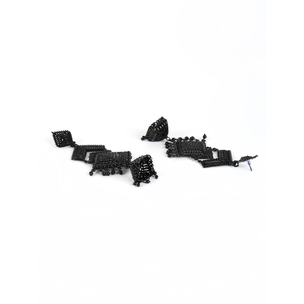 Aatmana Traditional Black Painted Enamelled Party Wear Earring